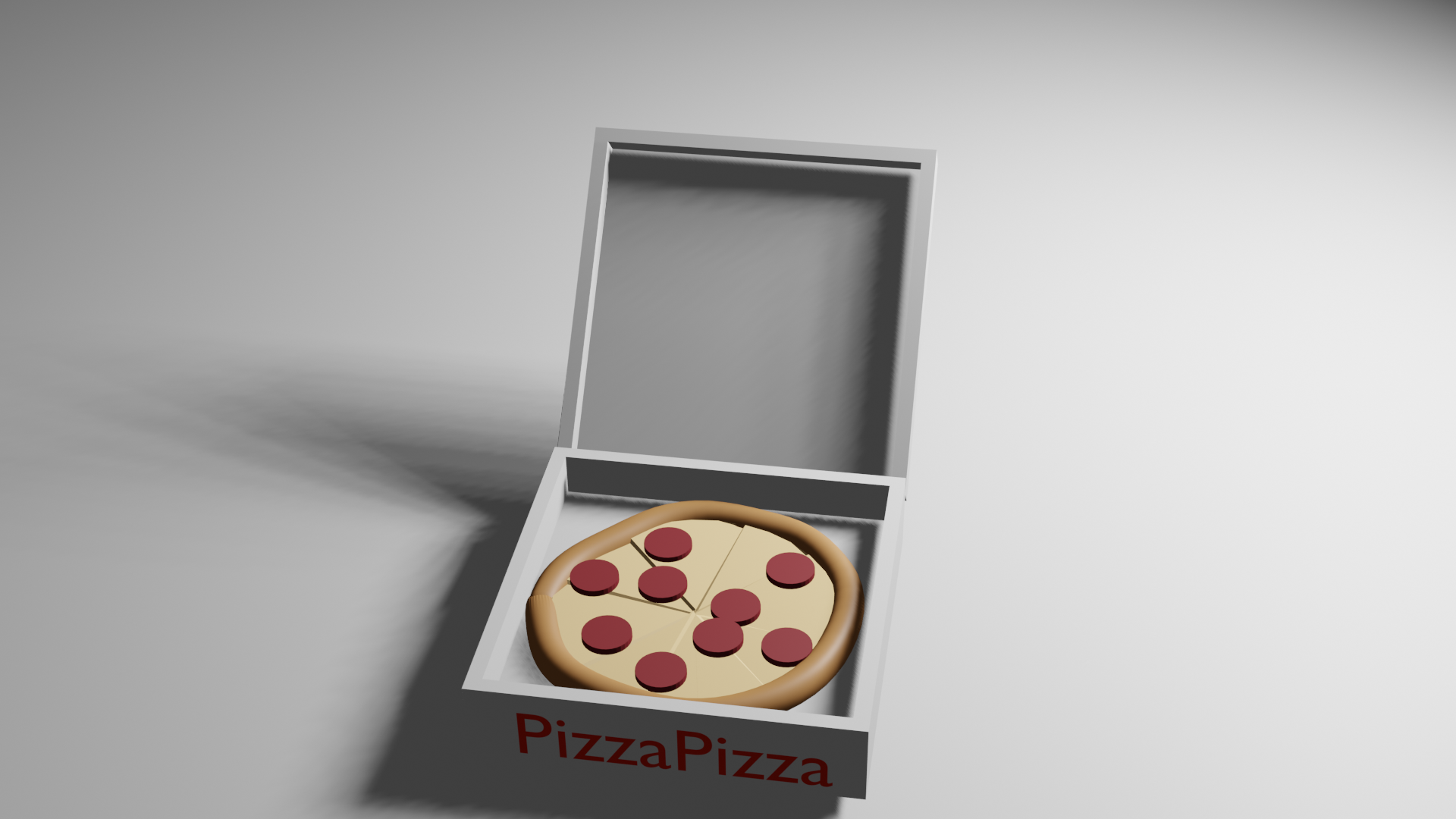 Low Poly Pizza And Pizza Box preview image 1